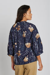 PBO Novella blouse PBO1738 Col. Dark flower