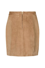 PBO Lima suede skirt PBO1761 Col. Camel