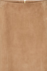 PBO Lima suede skirt PBO1761 Col. Camel