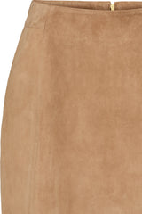 PBO Lima suede skirt PBO1761 Col. Camel