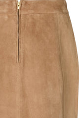 PBO Lima suede skirt PBO1761 Col. Camel