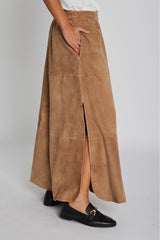 PBO Jono Suede Long Skirt PBO1762 Col. Camel