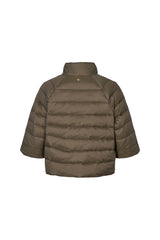PBO Alaska down quilt cape Jacket PBO1790 Col.Smoke