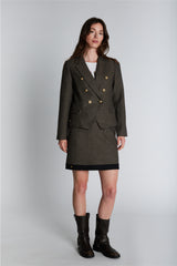 PBO Marmonti Skirt PBO1813 Col.Black/Beige