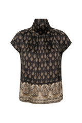 PBO Raila silk Blouse PBO1945 Col. Black Mix