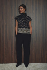 PBO Raila silk Blouse PBO1945 Col. Black Mix