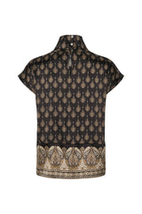 PBO Raila silk Blouse PBO1945 Col. Black Mix