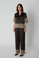 PBO Sono silk Pants PBO1947 Col. Black Mix