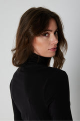 PBO Seta roll neck Jersey Blouse PBO2004 Col.Black