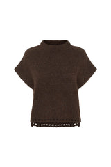 PBO Vallio knit Vest PBO2032 Col. Chocolate