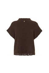PBO Vallio knit Vest PBO2032 Col. Chocolate