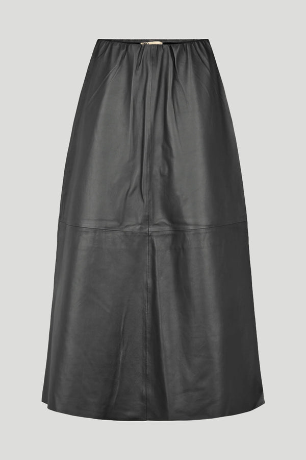 PBO Nederdel Lapa Leather Skirt Sort