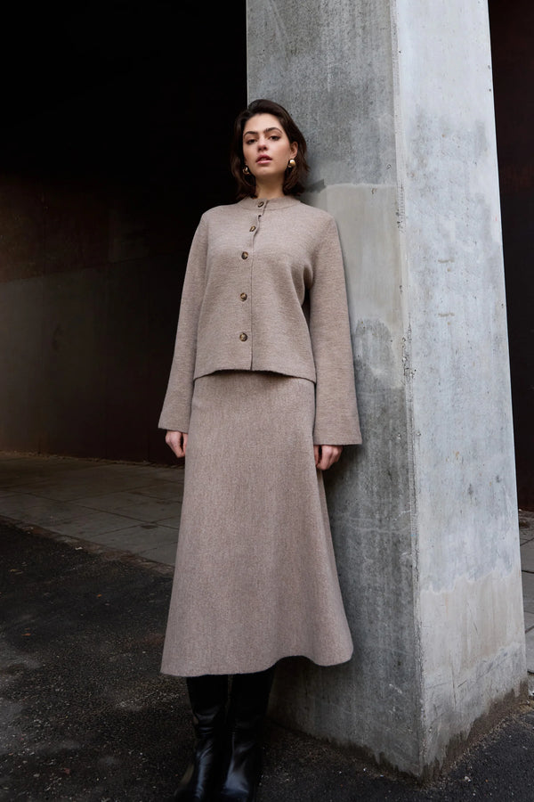 PBO Mantra Knit Skirt PBO1360 Col. Sand Melange