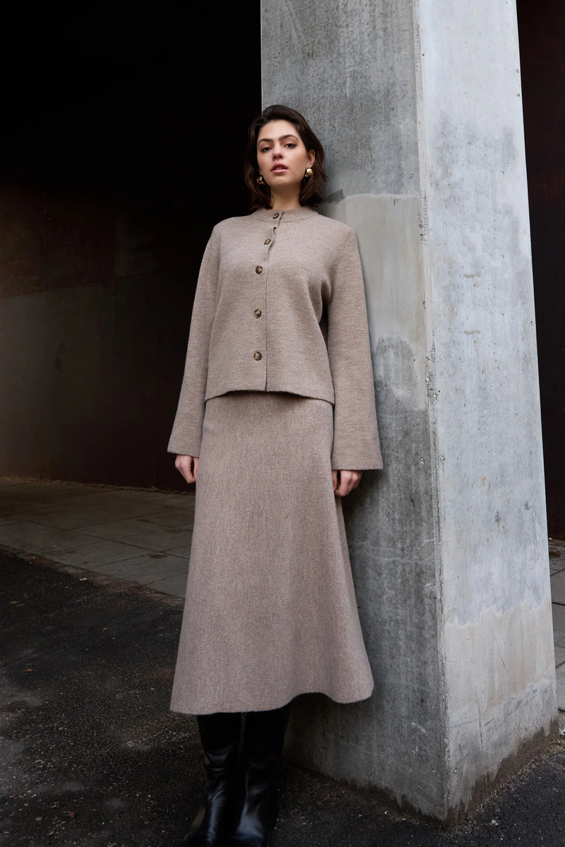 PBO Mantra Knit Skirt PBO1360 Col. Sand Melange