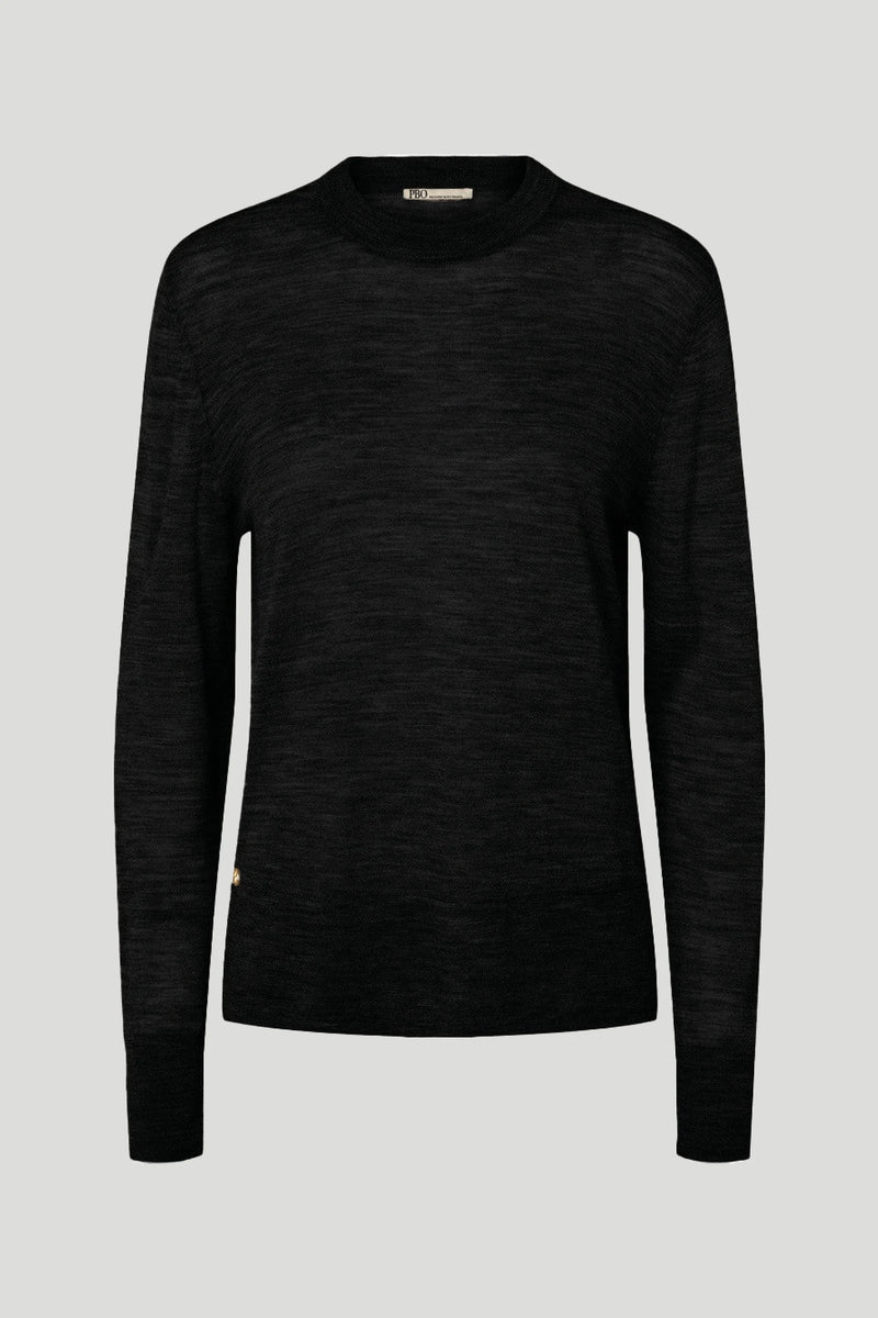 PBO Nella Knit Blouse PBO1354 Col. Black