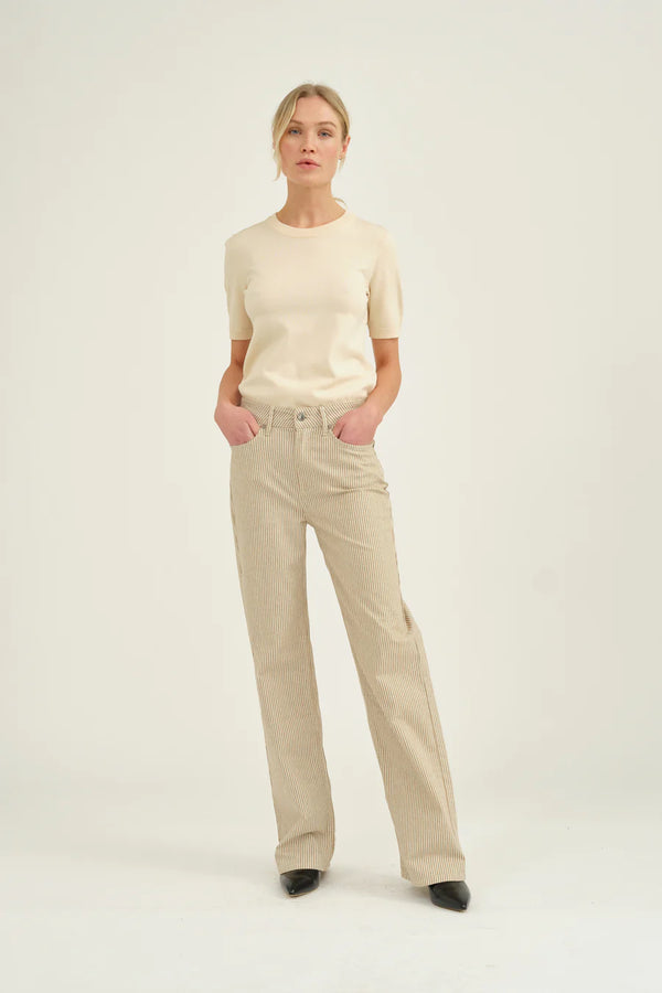 Pieszak Jeans PD-Birkin Lead Brown Stripe J234463