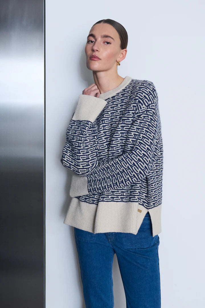 Pieszak pullover Talia Knit Pullover navy