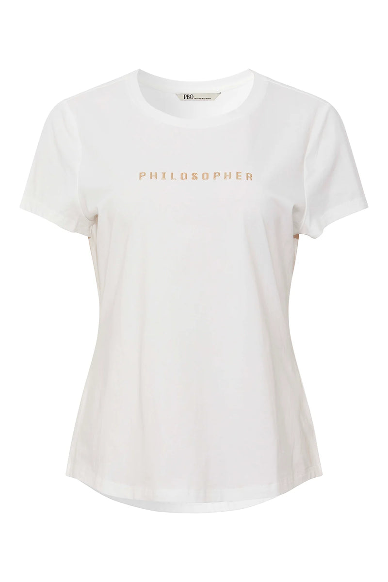 PBO T-Shirt Philosopher Hvid