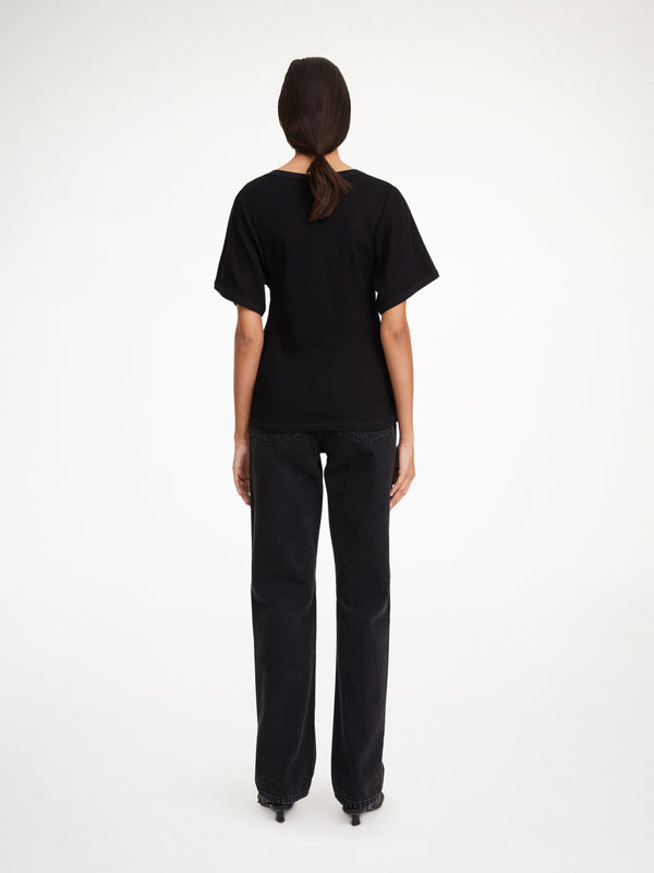 Malene Birger T-Shirt Lunai 101957 Sort 050