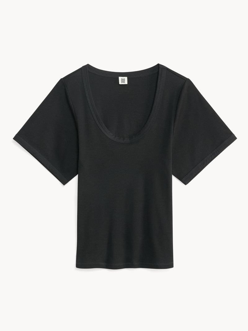 Malene Birger T-Shirt Lunai 101957 Sort 050