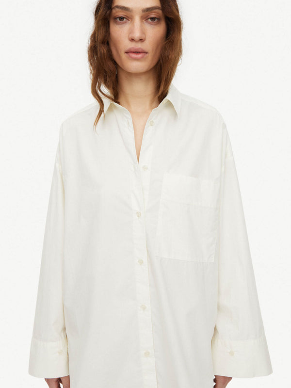 Malene Birger Skjorte Derris 101929 Offwhite 08B