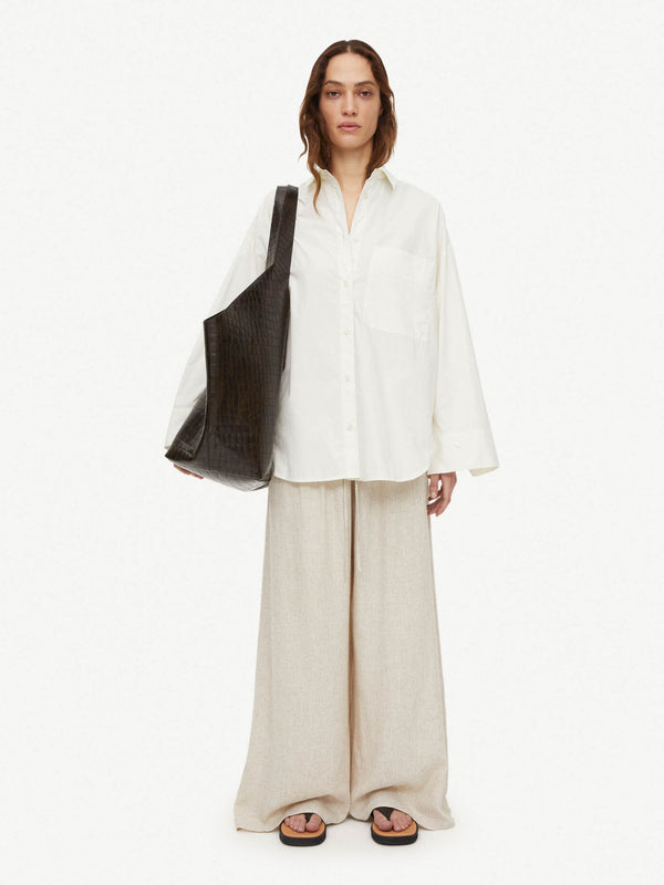 Malene Birger Skjorte Derris 101929 Offwhite 08B