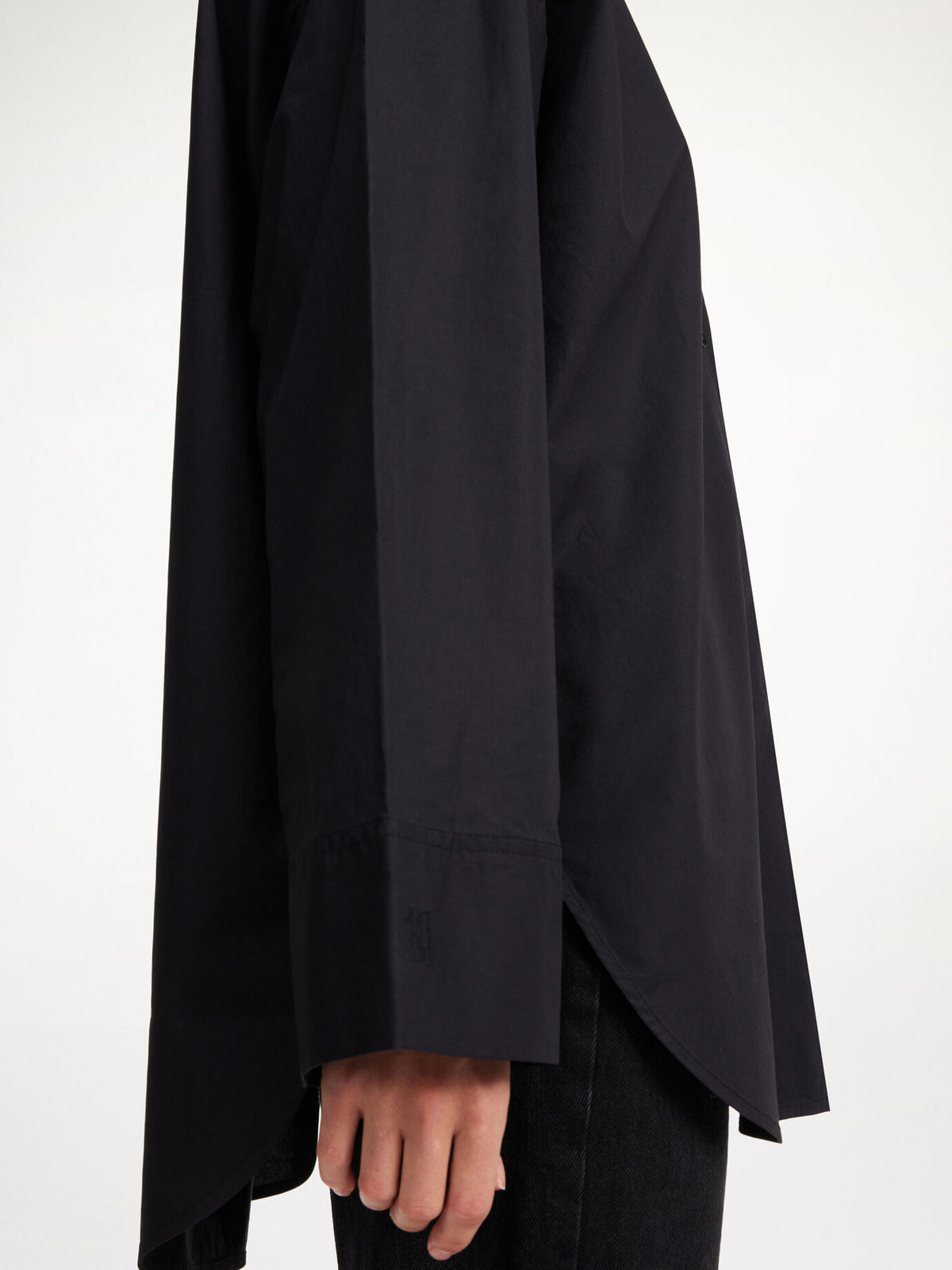 Malene Birger Skjorte Derris 101929 Sort 050 - Main Image