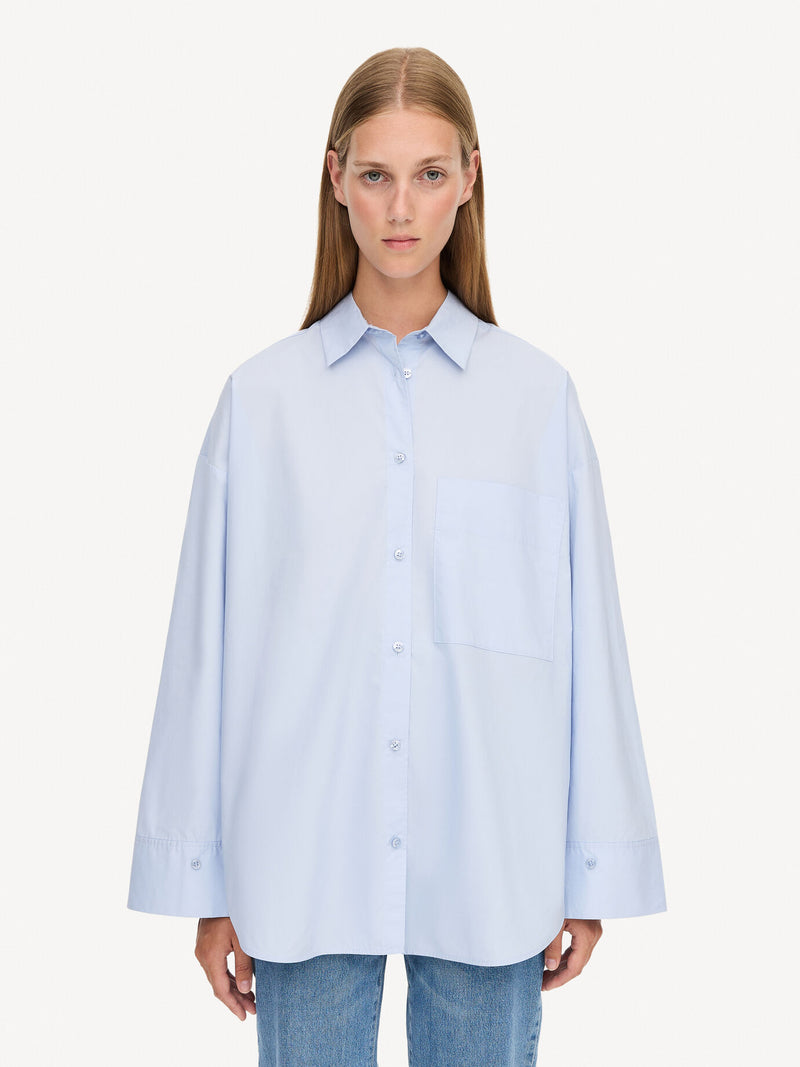 Malene Birger Skjorte Derris Lyseblå Q71873024Z