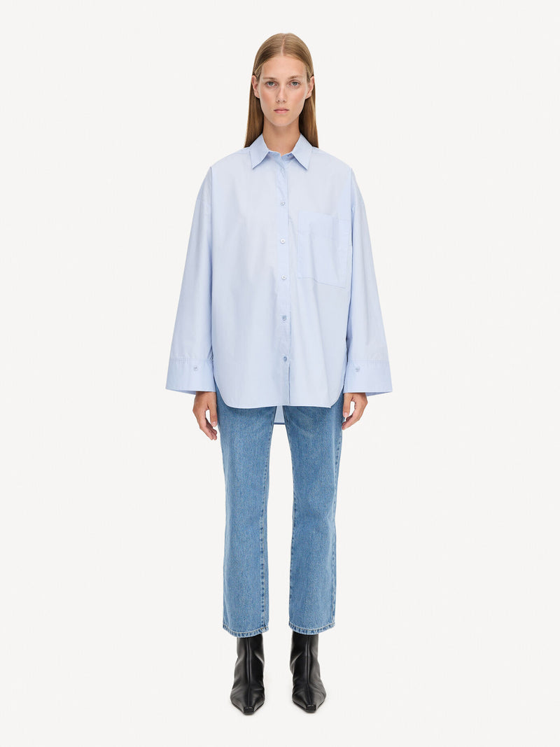 Malene Birger Skjorte Derris Lyseblå Q71873024Z