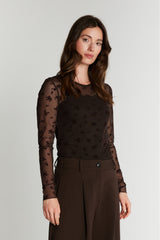 Rue de Femme Round Neck Blouse RDF1042 Col.194