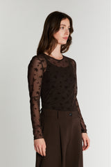 Rue de Femme Round Neck Blouse RDF1042 Col.194