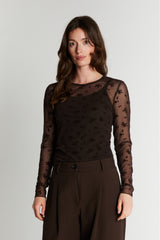 Rue de Femme Round Neck Blouse RDF1042 Col.194