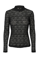 Rue de Femme Roll neck Bluse 7469 Sort 20