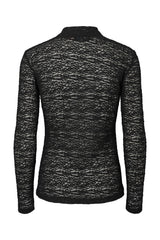 Rue de Femme Roll neck Bluse 7469 Sort 20