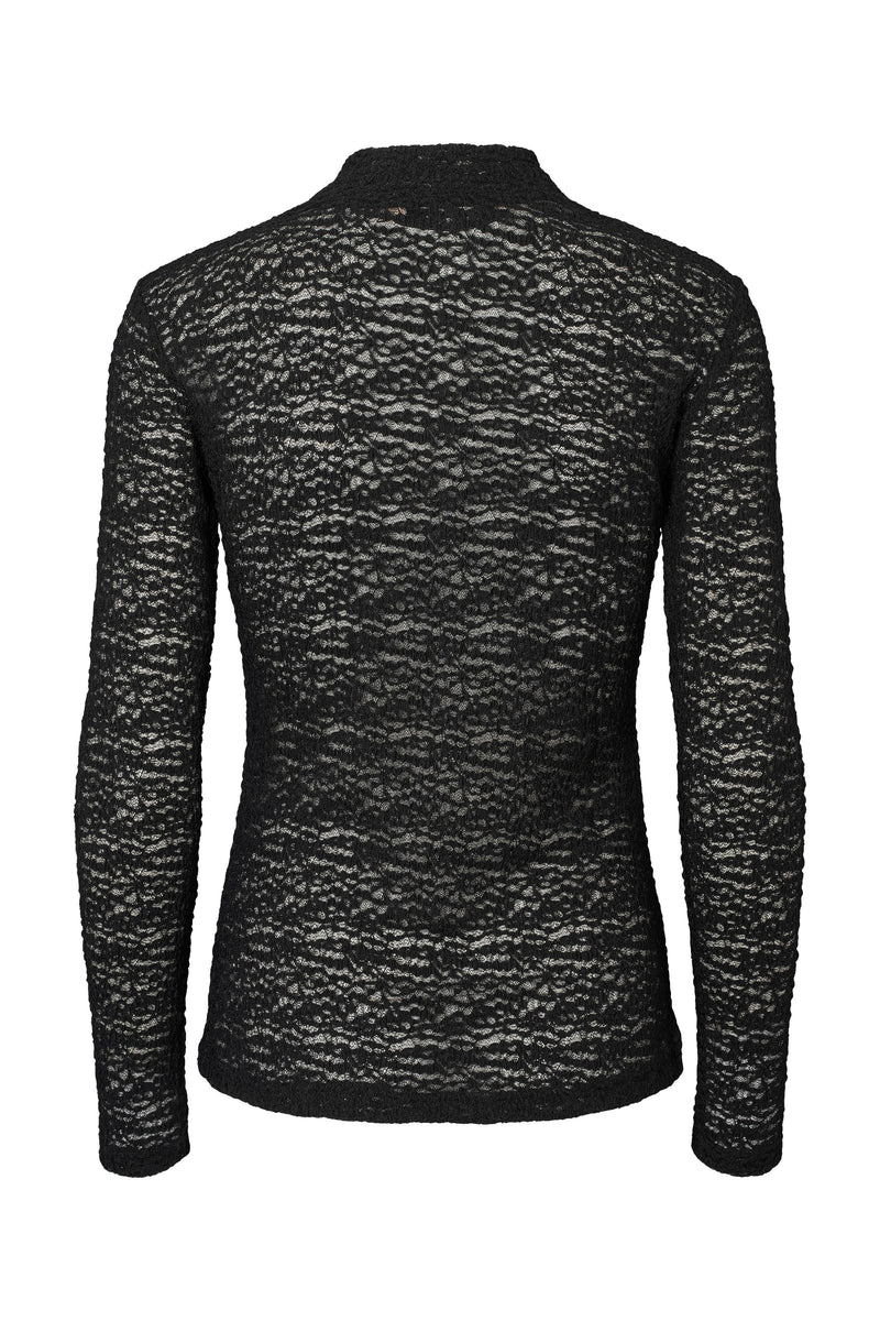 Rue de Femme Roll neck Bluse 7469 Sort 20