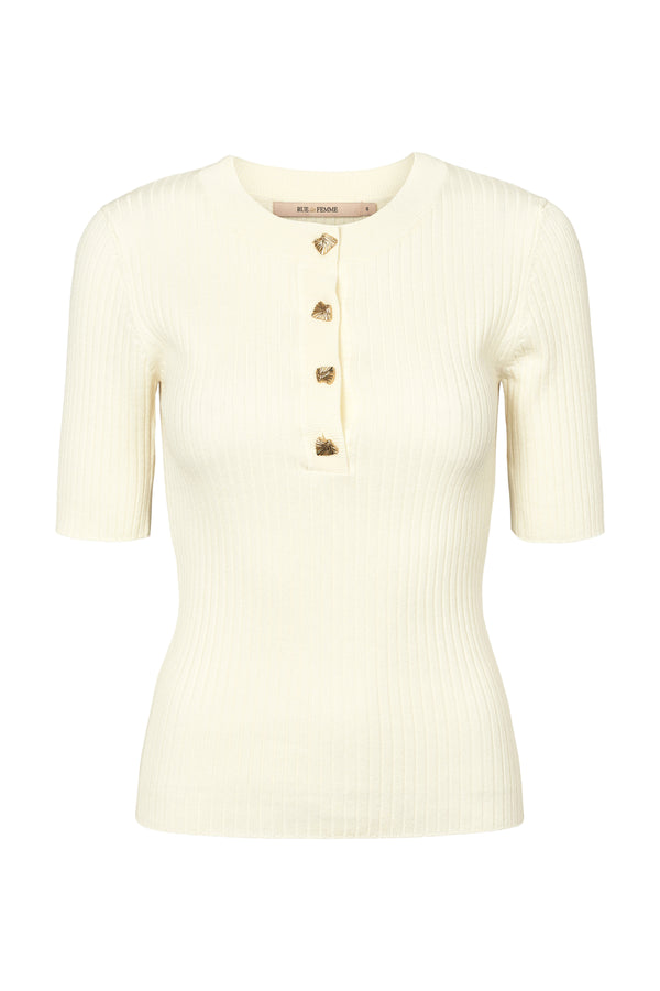 Rue de Femme Softy Fennec knit 7487 Offwhite 02