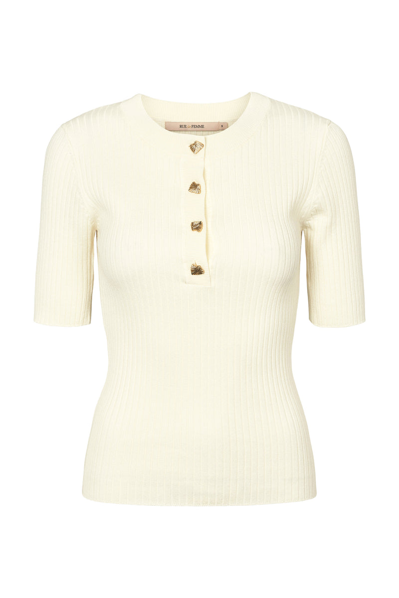 Rue de Femme Softy Fennec knit 7487 Offwhite 02
