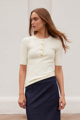 Rue de Femme Softy Fennec knit 7487 Offwhite 02