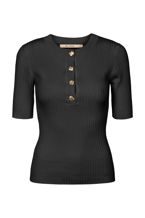 Rue de Femme Softy Fennec Knit 7493 Sort 20