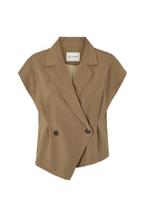 Rue De Femme Solveig vest RDF334 Col. Dark-sand