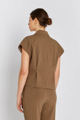 Rue De Femme Solveig vest RDF334 Col. Dark-sand