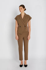 Rue De Femme Solveig vest RDF334 Col. Dark-sand