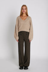Rue de Femme Zoey Wide Pants RDF464 Col. Brown