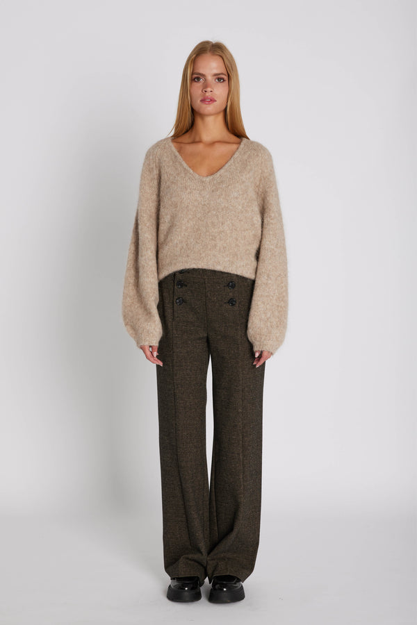 Rue de Femme Zoey Wide Pants RDF464 Col. Brown