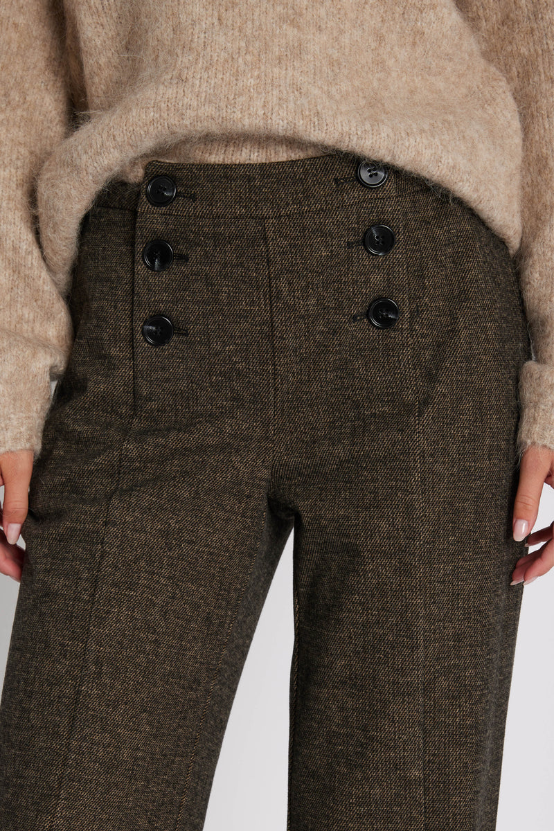 Rue de Femme Zoey Wide Pants RDF464 Col. Brown