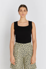 Rue de Femme Noa reverse knit top RDF833 Col.Black
