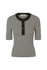 Rue de Femme Fennec stripe knit RDF835 Col.Black