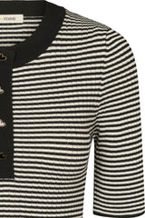 Rue de Femme Fennec stripe knit RDF835 Col.Black