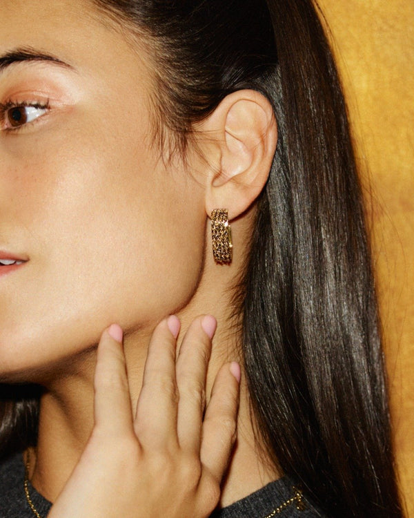 EDBLAD Rays Hoops L Gold