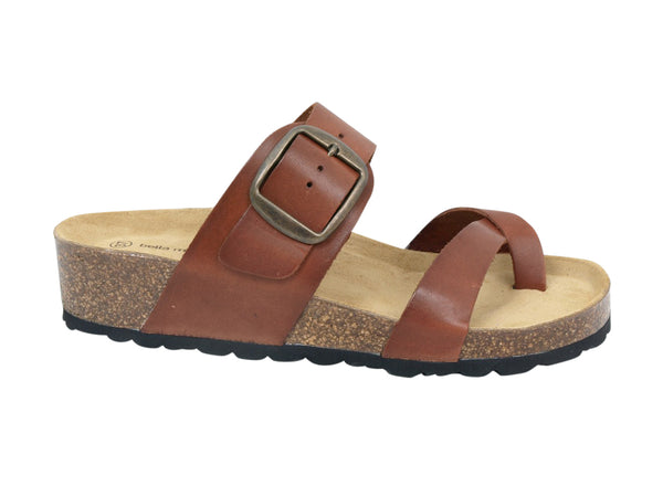 Bella Moda Sandal Vaquetilla Cuero S24614 Brun